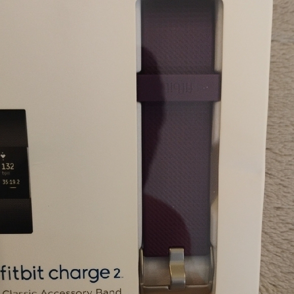 Fitbit Charge 2 Band in Deep Purple Classic Accessory Band - Picture 3 of 5